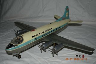 Vintage Schuco Pan American Elektro Radiant 5600 Clipper Nurnberg Tin Airplane 9