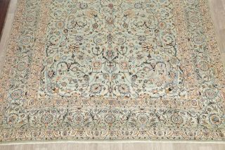 Traditional Area Rug Wool Hand - Knotted Oriental All - Over Floral 10 x 14 Carpet 5