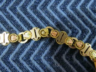 19th Century Black Hills Gold Leaf Necklace