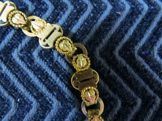 19th Century Black Hills Gold Leaf Necklace 3