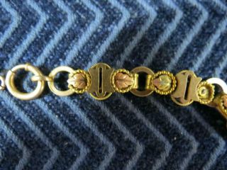 19th Century Black Hills Gold Leaf Necklace 7