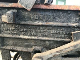 Rare Antique Multiplex Concrete Machinery Co Chimney Block Brick Maker 7