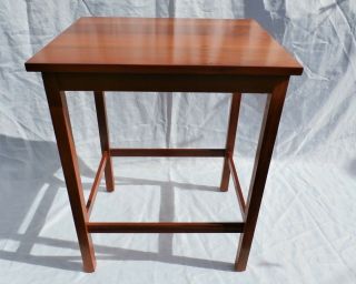 Three Harvey Ellis Stickley Nested Cherry Tables with Inlays 11