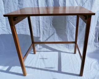 Three Harvey Ellis Stickley Nested Cherry Tables with Inlays 7