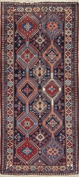 South - West Geometric Tribal 3x6 Yalameh Persian Oriental Runner Rug 6 