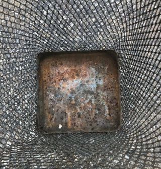 Vintage 30’s/40’s INDUSTRIAL WIRE METAL TRASH CAN bin Wastebasket Steampunk 4