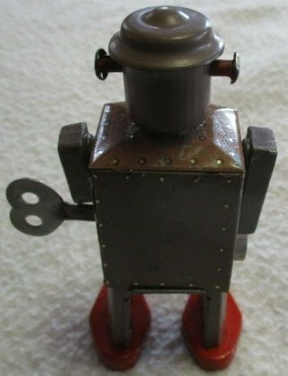 ATOMIC ROBOT MAN OCCUPIED JAPAN RARE VINTAGE 1940 ' S TIN LITHO WIND UP 4