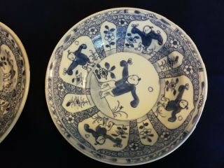 4 Chinese Antique Export Saucer Plates Qianlong Period 3