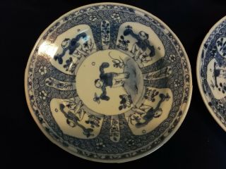 4 Chinese Antique Export Saucer Plates Qianlong Period 4