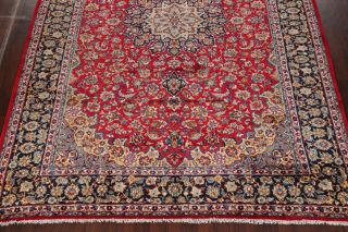 Vintage Traditional Floral RED Persian Area Rug Oriental Hand - Knotted Wool 10x14 5