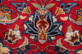 Vintage Traditional Floral RED Persian Area Rug Oriental Hand - Knotted Wool 10x14 9