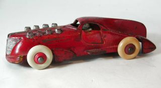 1920s Cast Iron Race Car / Futuristic Racer In Paint Hubley 2241