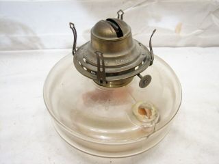 Antique Oil Lamp Wall Bracket Mercury Glass Reflector Fluid Queen Anne Light 5