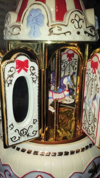 Horse Carousel Antique - Porcelin - Gold Label Collector ' s Edition 2