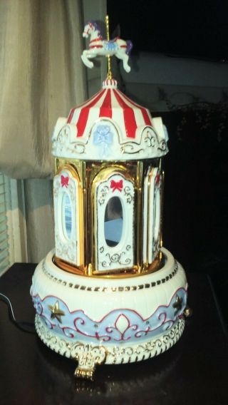 Horse Carousel Antique - Porcelin - Gold Label Collector ' s Edition 3