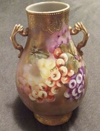 Antique Japanese Porcelain Nippon Vase 