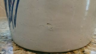 Vintage 2 Gallon Western Stoneware Co.  Monmouth Crock Churn w/ Maple Leaf 10