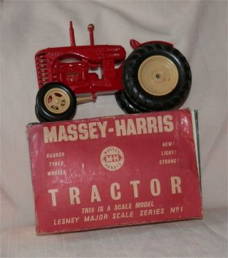 RARE.  LARGE.  50s.  Matchbox.  Lesney.  MOKO,  Massey Harris,  Tractor.  alMINT. 11