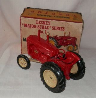 RARE.  LARGE.  50s.  Matchbox.  Lesney.  MOKO,  Massey Harris,  Tractor.  alMINT. 2