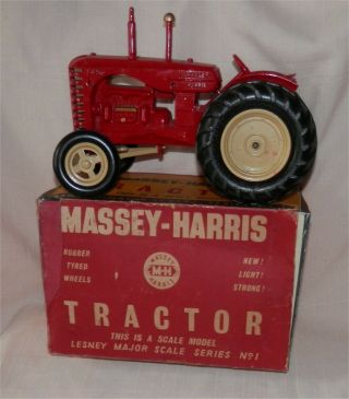 RARE.  LARGE.  50s.  Matchbox.  Lesney.  MOKO,  Massey Harris,  Tractor.  alMINT. 3