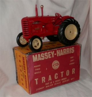 RARE.  LARGE.  50s.  Matchbox.  Lesney.  MOKO,  Massey Harris,  Tractor.  alMINT. 7