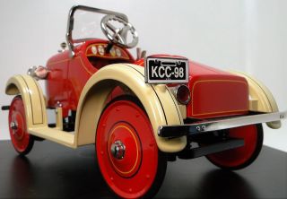 Red Ford Pedal Car 1920 Rare T Vintage Metal Collector 4