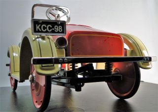 Red Ford Pedal Car 1920 Rare T Vintage Metal Collector 5