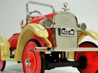 Red Ford Pedal Car 1920 Rare T Vintage Metal Collector 6