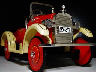 Red Ford Pedal Car 1920 Rare T Vintage Metal Collector 8