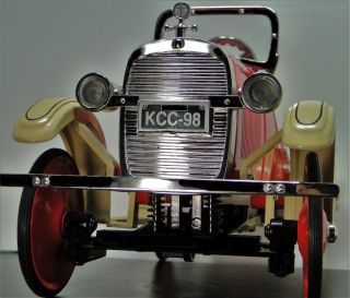 Red Ford Pedal Car 1920 Rare T Vintage Metal Collector 9