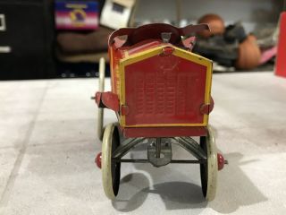 RARE VINTAGE MARX FUNNY FIRE FIGHTERS WIND UP TIN TOY 5