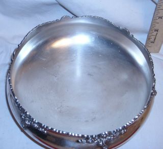 VICTORIAN SILVER PLATED FOOTED ROSE OR FLOWER BOWL 4