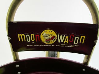 Vintage retro moon wagon toy cart space age Big Boy MF Burbank California 3
