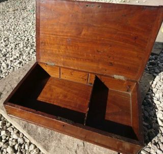 Antique Mahogany Documents Box,  Georgian Writing Box