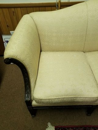 Vintage Camel Back Sofa / Couch - Very - Cream / Off White 2