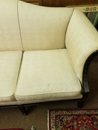Vintage Camel Back Sofa / Couch - Very - Cream / Off White 4