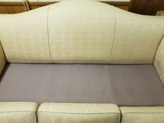 Vintage Camel Back Sofa / Couch - Very - Cream / Off White 7
