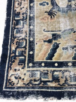 Authentic Antique Chinese Rug 5x7