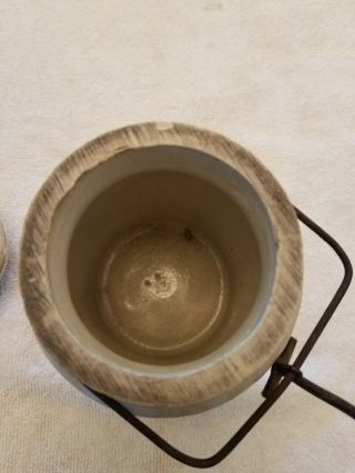 Antique SMUCKER ' S Stoneware Crock Jar PAPER LABEL Orrville Ohio 6
