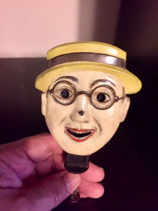 Rare Distler Harold Lloyd 2 Tin Germany Windup Sparkler BellRinger Antique Toys 6