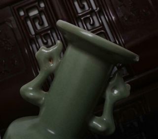 Old Chinese Ru Kiln Celadon Porcelain Vase 5