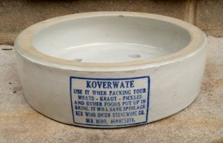 Antique Vintage Primitive Red Wing Stoneware Crock 5 Gallon Koverwate