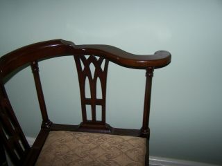 Mahogany Corner Chair Chippendale Style Vintage PICK UP ONLY 2
