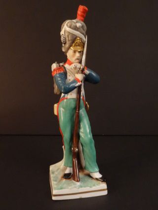 Frankenthal Wessel Franx Grenadier 1792 Porcelain Figure 11 " Empire
