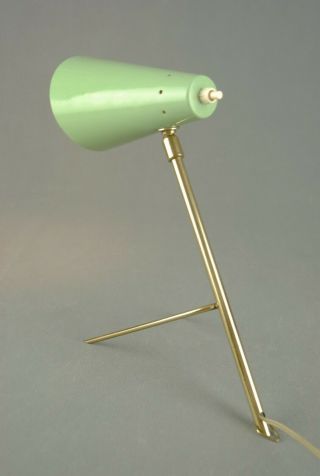 1950s Tripod Table / Desk Lamp Mid Century Modernist Stilnovo Bauhaus 60s 70s 12