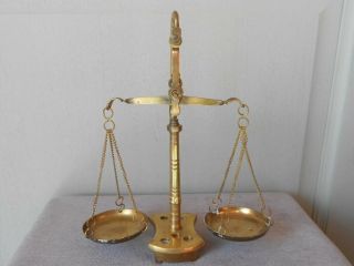 Vintage French Brass & Bronze Petite Scale
