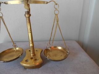 Vintage French Brass & Bronze Petite SCALE 6