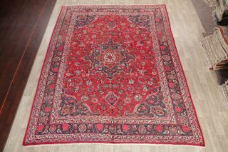 Traditional Oriental Area Rug Wool Hand - Knotted Floral Carpet 10 x 12 2