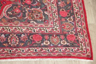 Traditional Oriental Area Rug Wool Hand - Knotted Floral Carpet 10 x 12 6