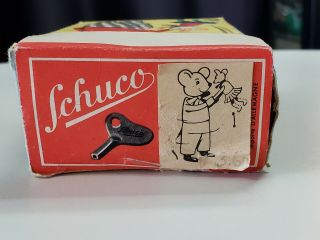 Schuco Hopsa Dancing Mouse & Baby Wind Up Toy US Zone Germany NO KEY w/ Box 9